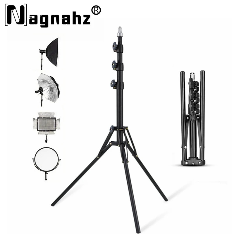 Photography Lighting With Flash - NAGNAHZ 78'' Photographic Lighting Tripod Aluminum