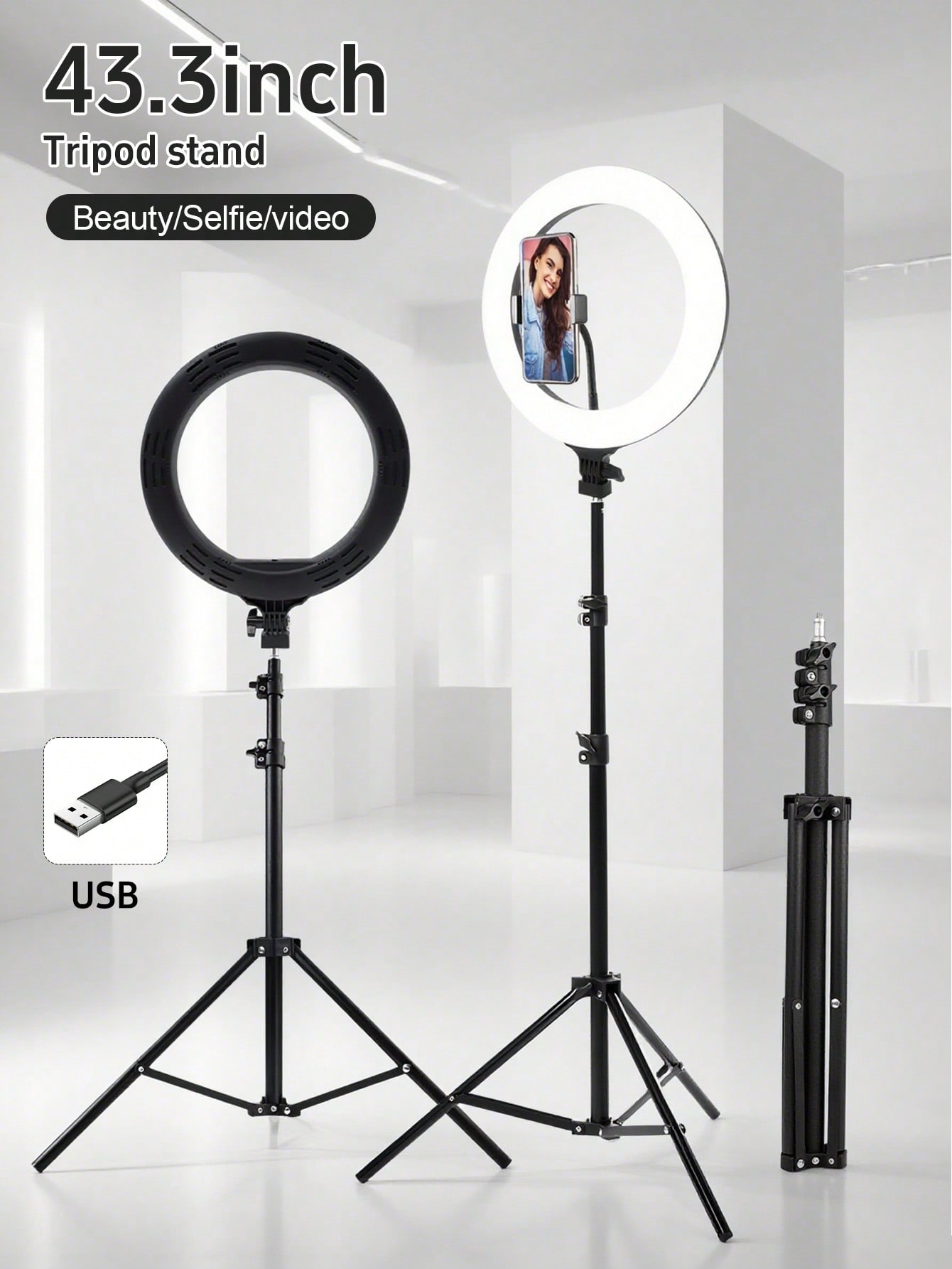 Photography Led Lighting Kit - 10 Inch LED Ring Light Kit