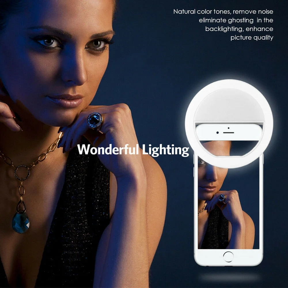 USB Charging LED Selfie Ring L - Photography Lighting Portable のレビューと価格