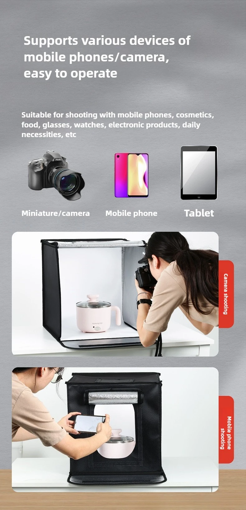 40cm Photography LED Studio Li - Photography Led Lighting Kit のレビューと価格