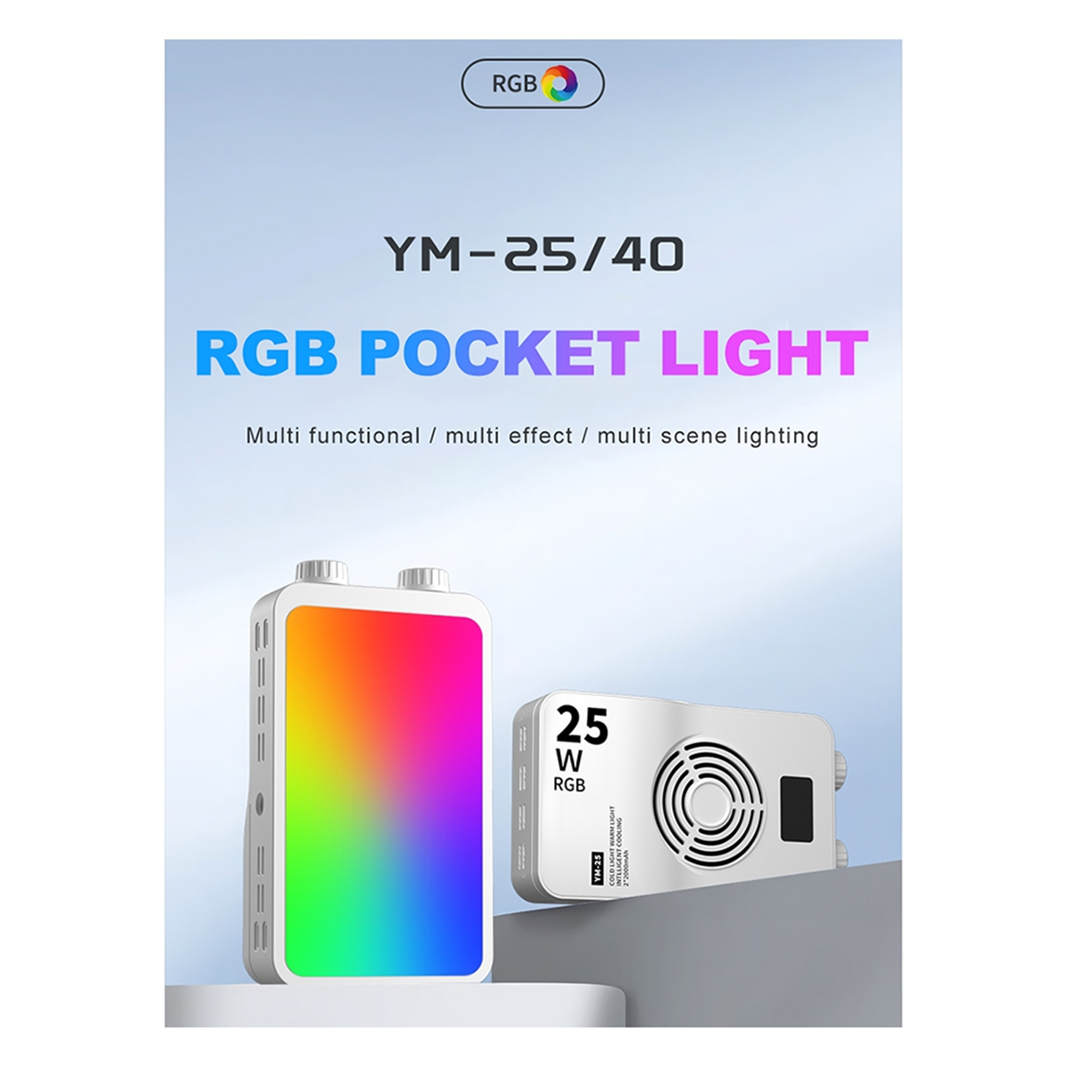 ABPS 25W RGB Full-Color Fill L - Photography Lighting Portable のレビューと価格