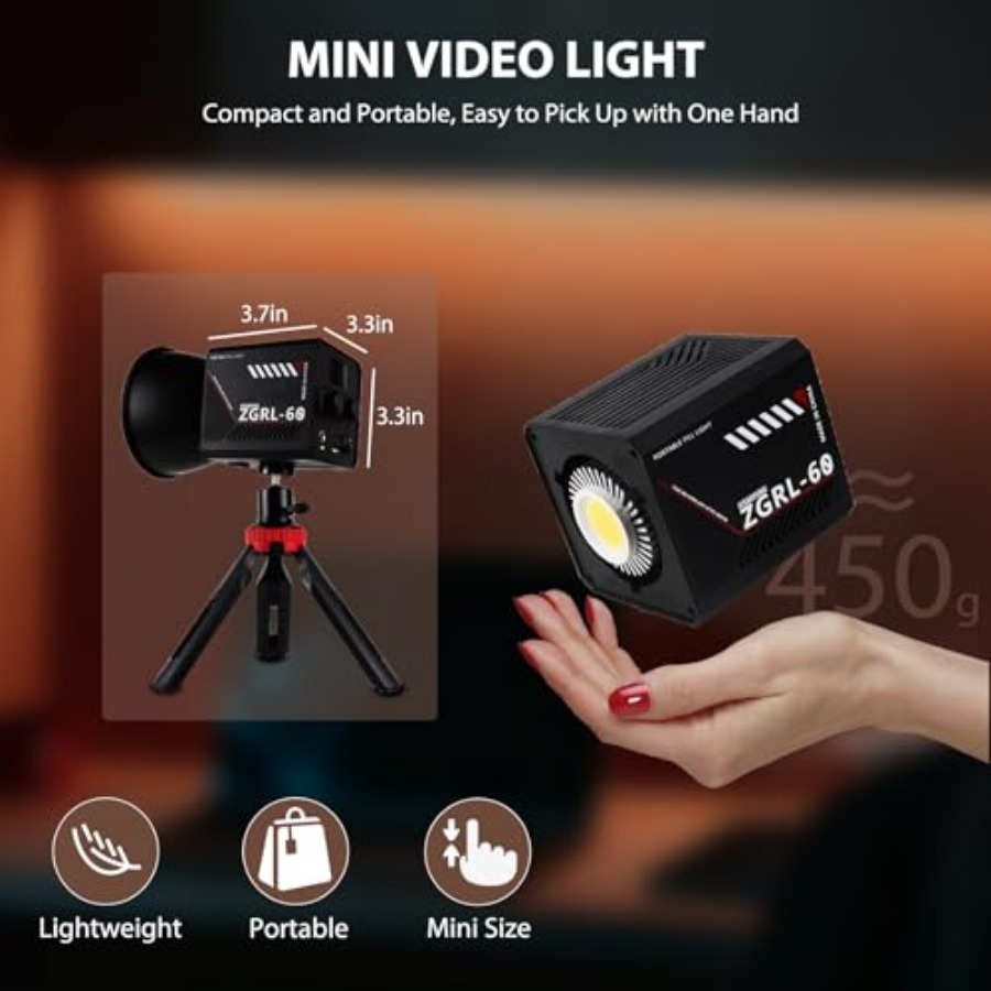 60W COB LED Video Light Handhe - Photography Lighting Portable のレビューと価格