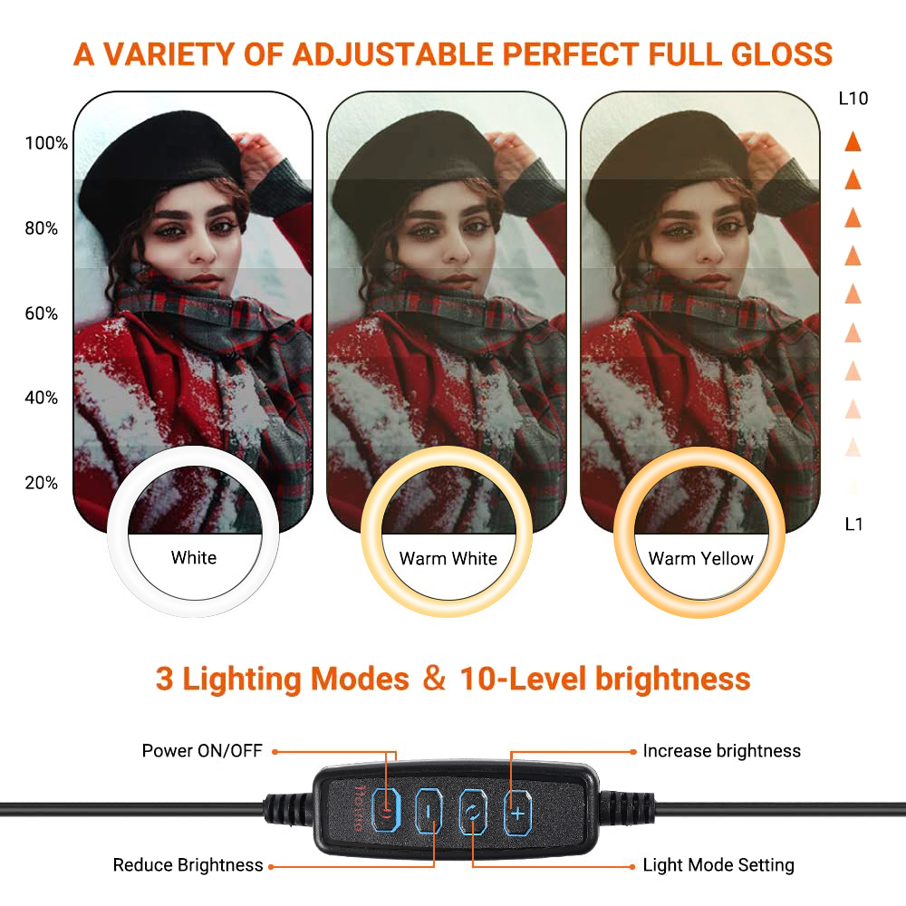 26cm 10 inch Led Ring Selfie L - Photography Led Lighting Kit のレビューと価格