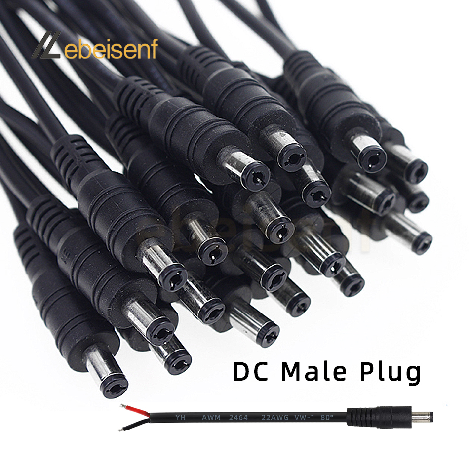5/10 Pcs 5.5x2.1 Plug DC Male  - Photography Led Lighting Kit のレビューと価格