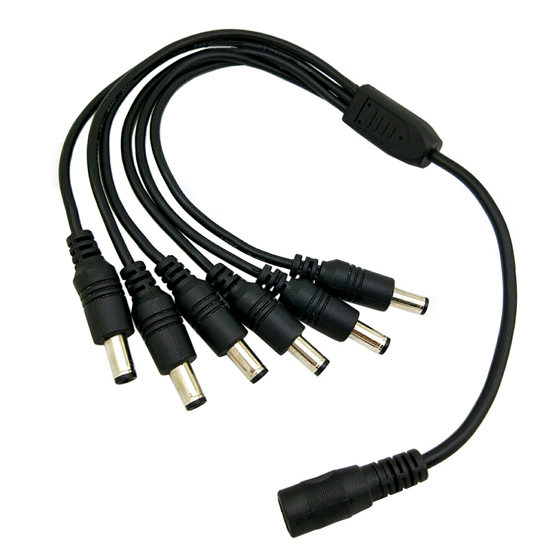 1PCS 5.5mm 2.1mm 1 To 5/6 Way  - Photography Led Lighting Kit のレビューと価格