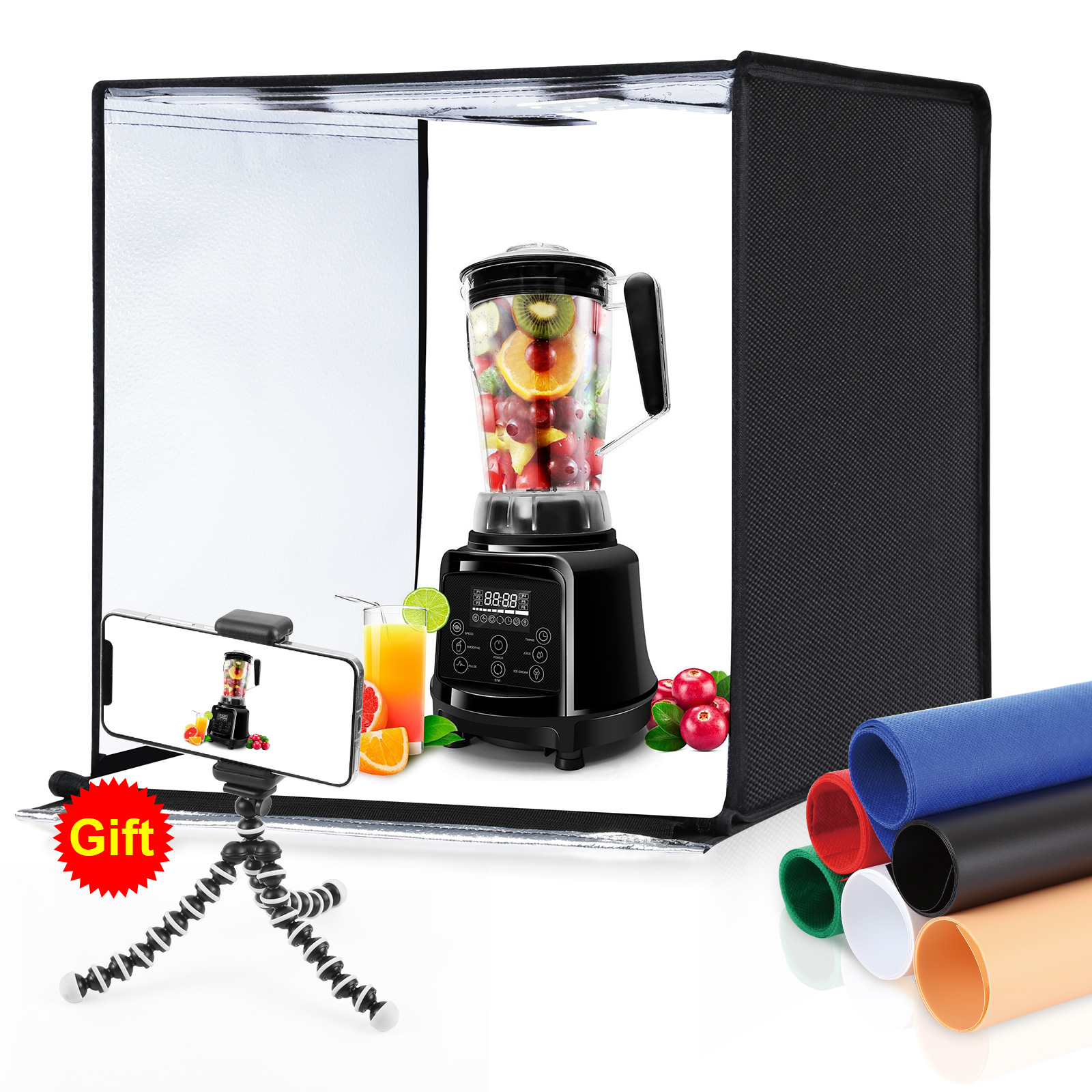 PULUZ 60cm Photo Studio Light  - Photography Led Lighting Kit のレビューと価格