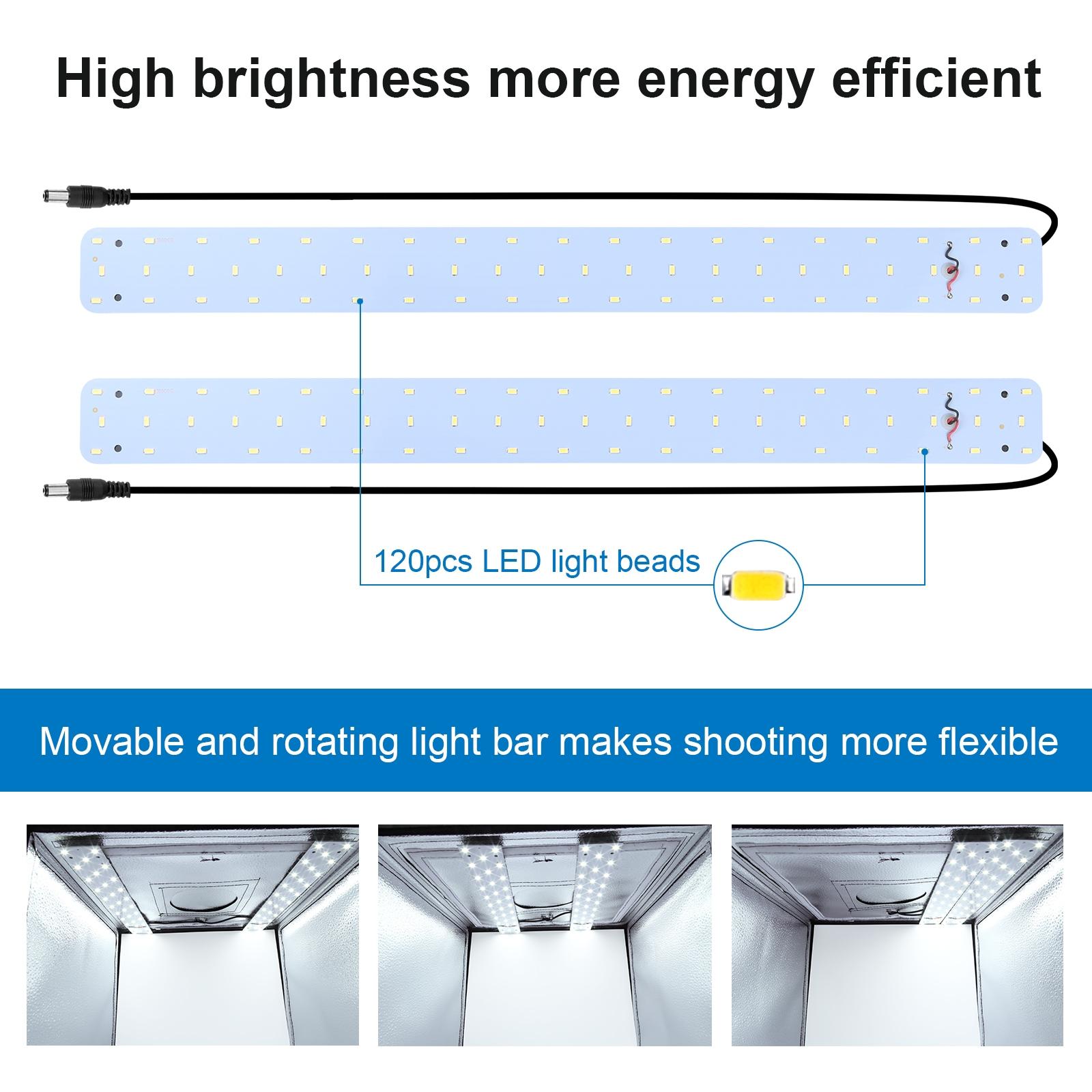 PULUZ 60cm Photo Studio Light  - Photography Led Lighting Kit のレビューと価格