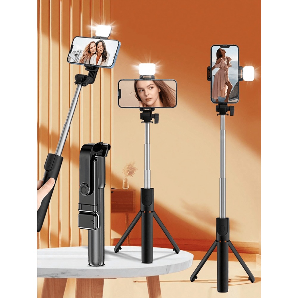1pc Portable Selfie Stick With - Photography Lighting Portable のレビューと価格