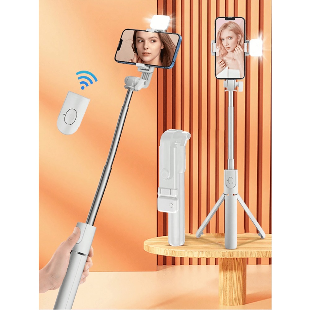 1pc Portable Selfie Stick With - Photography Lighting Portable のレビューと価格