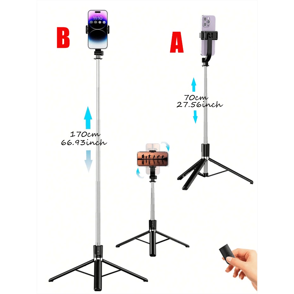 1pc Portable Selfie Stick With - Photography Lighting Portable のレビューと価格