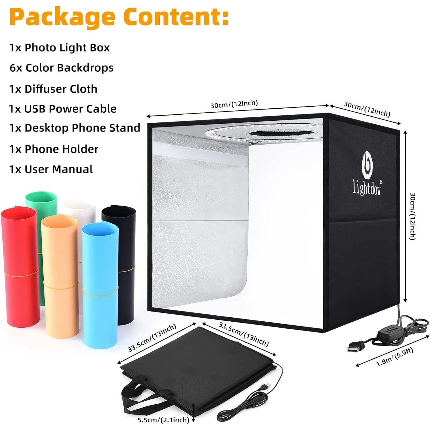 Lightdow Dimmable Photo Box LE - Photography Led Lighting Kit のレビューと価格