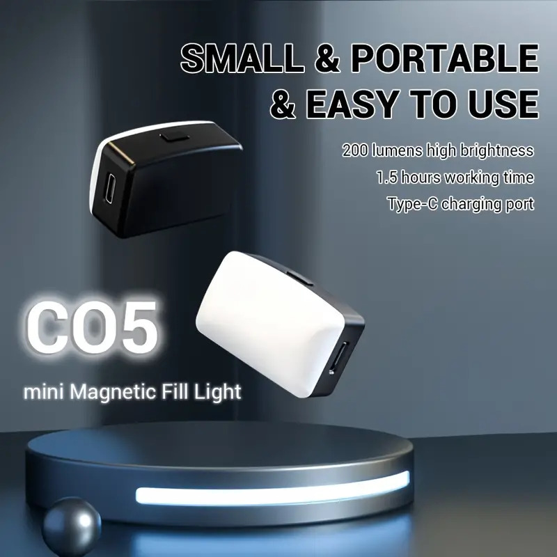 Mini Magnetic LED Selfie Light - Photography Lighting With Flash のレビューと価格