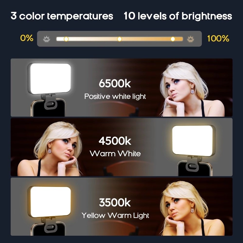 800/1000mAh LED Selfie Light U - Photography Lighting With Flash のレビューと価格